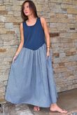 Arbi Gingham Magic Sundress Navy